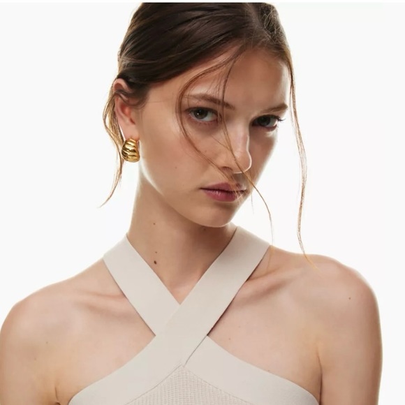 Aritzia Babaton Sculpt knit criss cross halter top - Picture 5 of 5